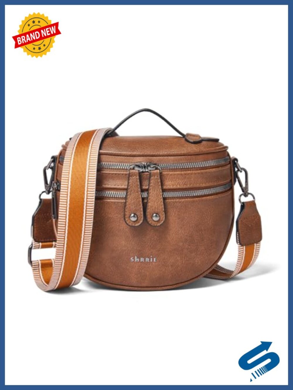 Women's Faux Leather Crossbody Bag Adjustable Wide Strap PU Purse